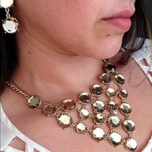 ION plated YG & simulated yellow sapphire set